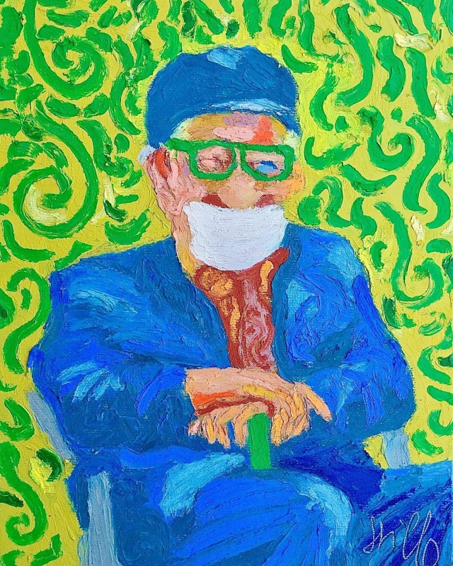 Opa. Oil on canvas. 18x24.