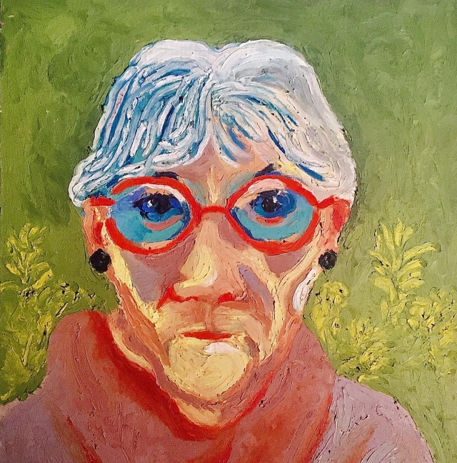 Mam 🐥 Oil pastel on canvas 30x40